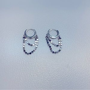 Silver color earrings